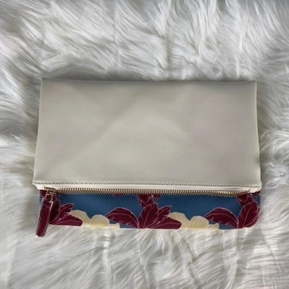 Rachel Pally Clutch, Floral and White
